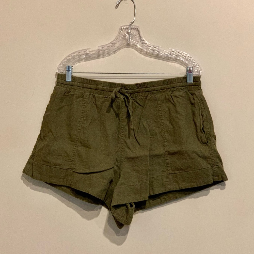 Army green shorts